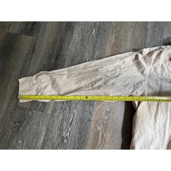 Polo Ralph Lauren Button Down Mens 16.5 Tan Excellent Andrew Micro Check Shirt - Picture 5 of 6